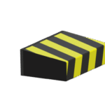 ASO SENTIR bumper 200 mm x 400 mm (Yellow/Black)