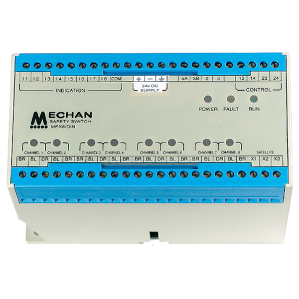 mpx_mpx8din_electronic_safety_control_unit-2 Mechan 302.001 | MPX8/DIN 24VAC SAFETY CONTROL UNIT - Image 1